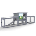 Large Wood Rabbit Hutch with Removable Tray I776