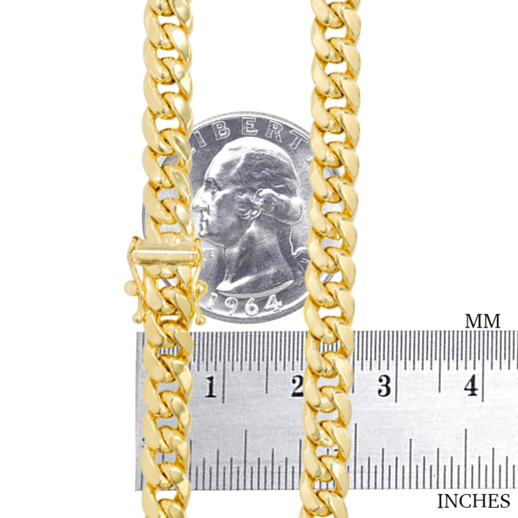14k Yellow Gold Cuban Link Chain Necklace E52214
