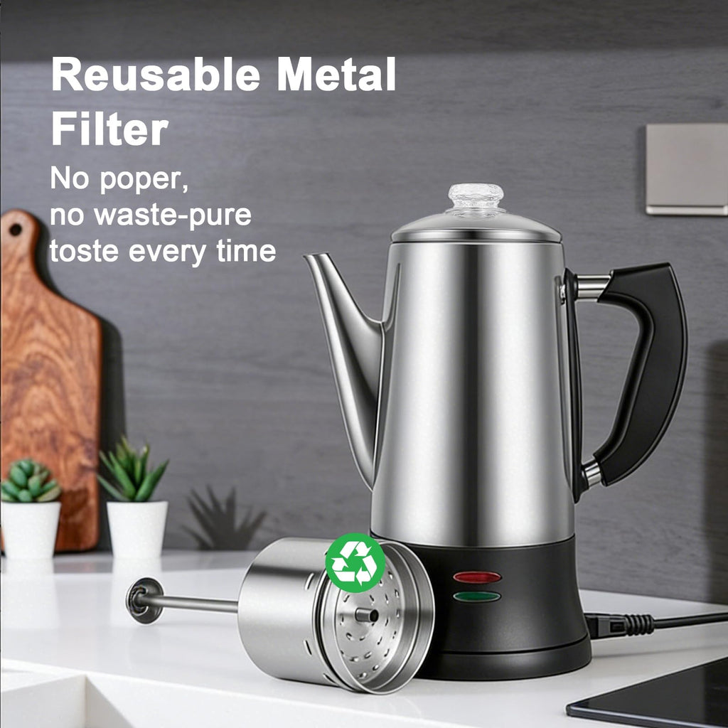 12 Cup Stainless Steel Electric Coffee Maker R65045