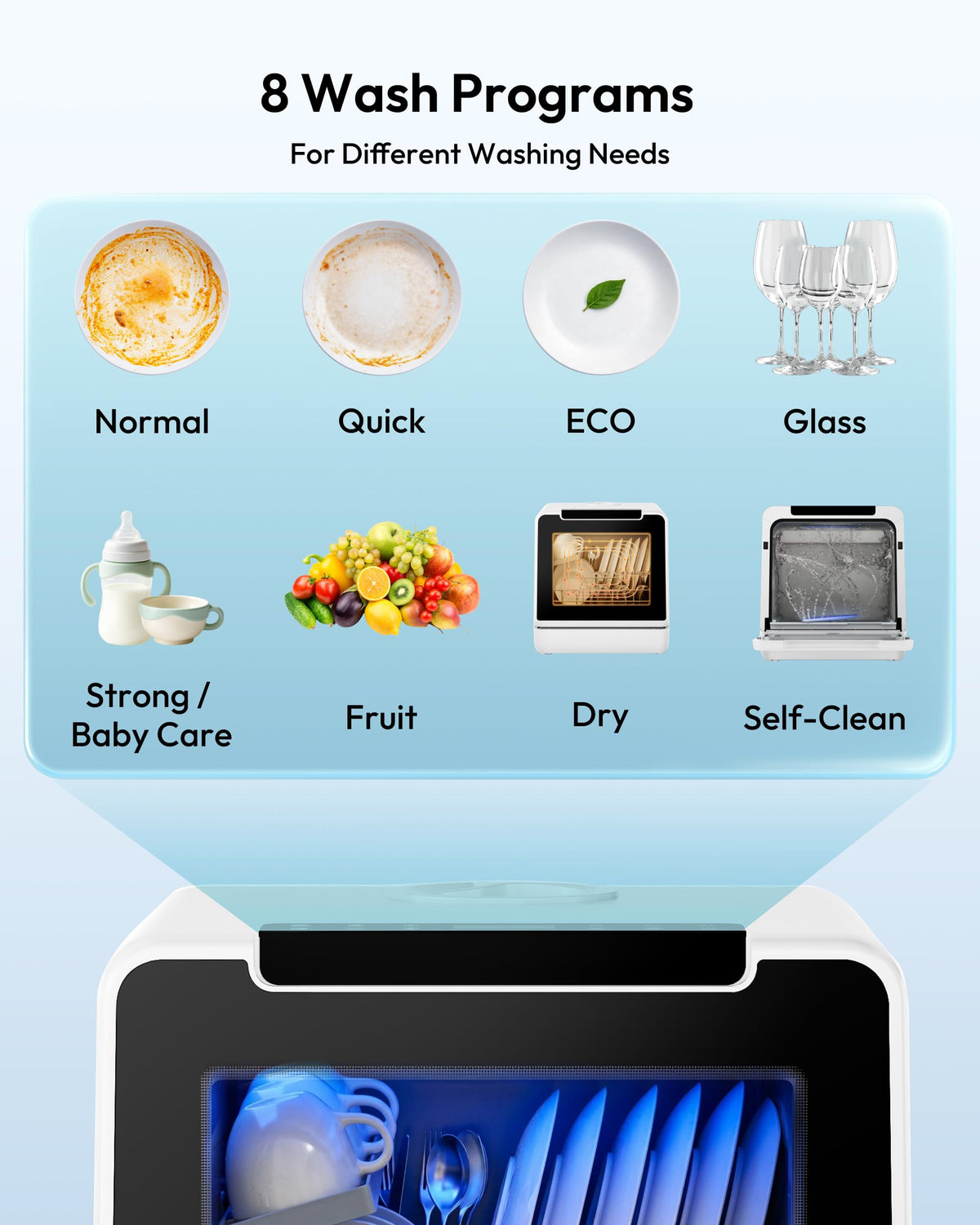 Countertop Dishwasher Portable with 5L Tank S8972