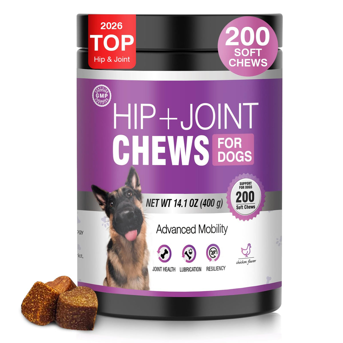 Glucosamine Chondroitin MSM Joint Supplement for Dogs 200 ct B448923