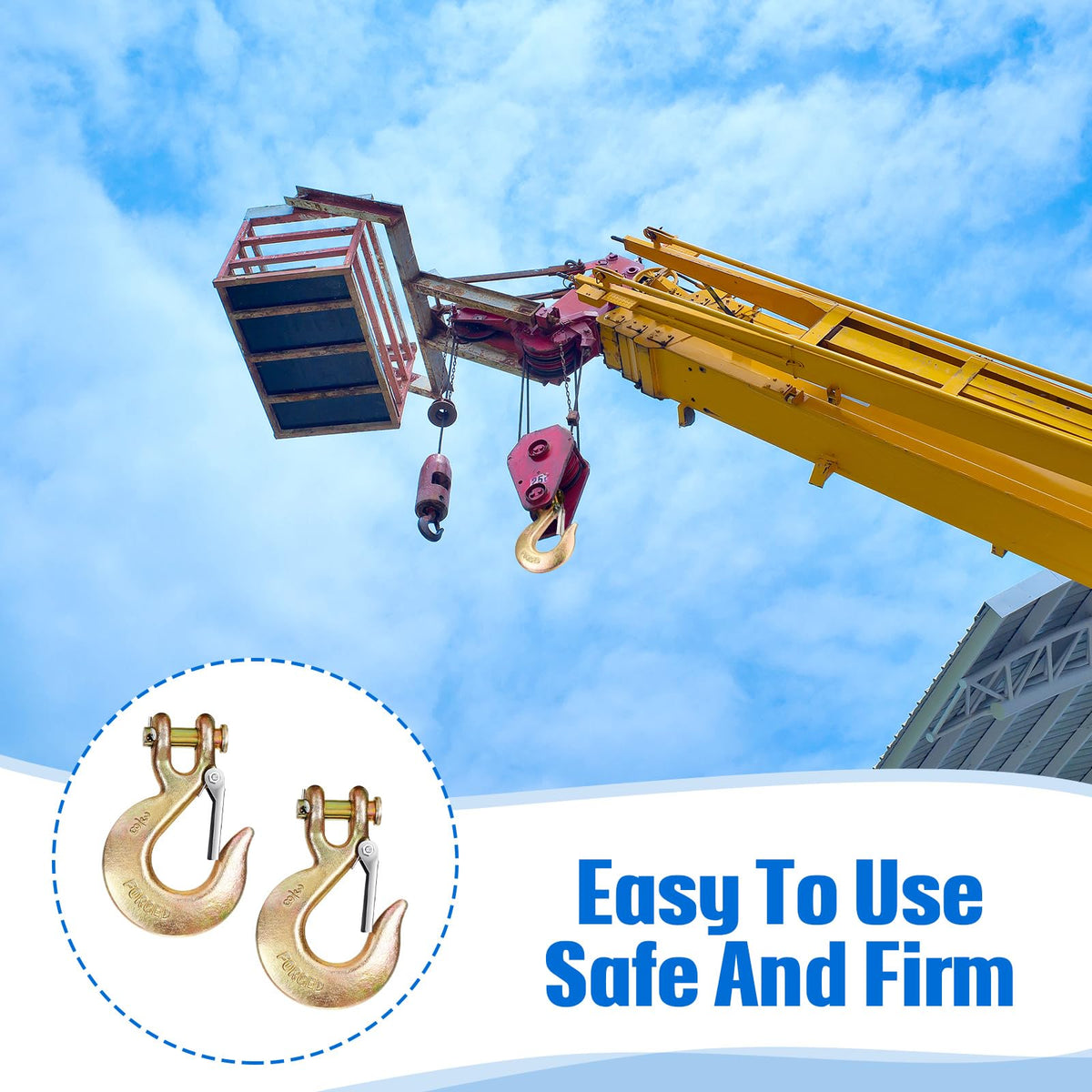 3/8 Clevis Slip Hook with Safety Latch E702