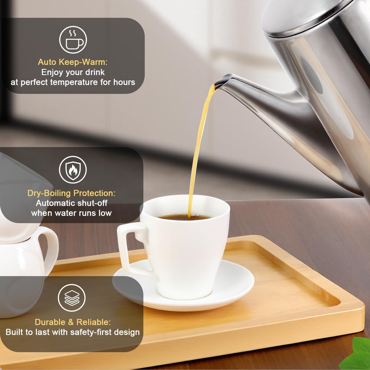 12 Cup Stainless Steel Electric Coffee Maker R65045