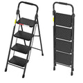 4 Step Ladder with Anti-Slip Pedal and Cushioned Handle W7139