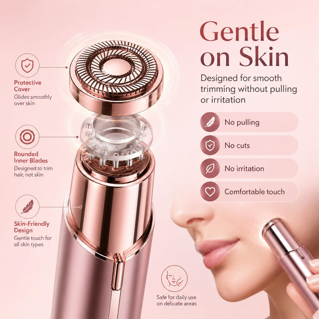 Facial Hair Removal with 4 Replacement Heads V83359