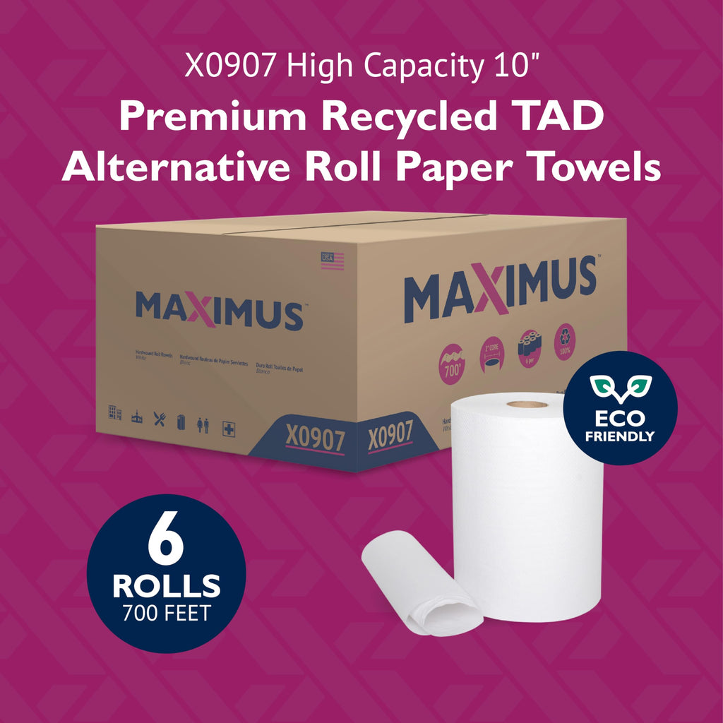 White 10" Roll Towel M796