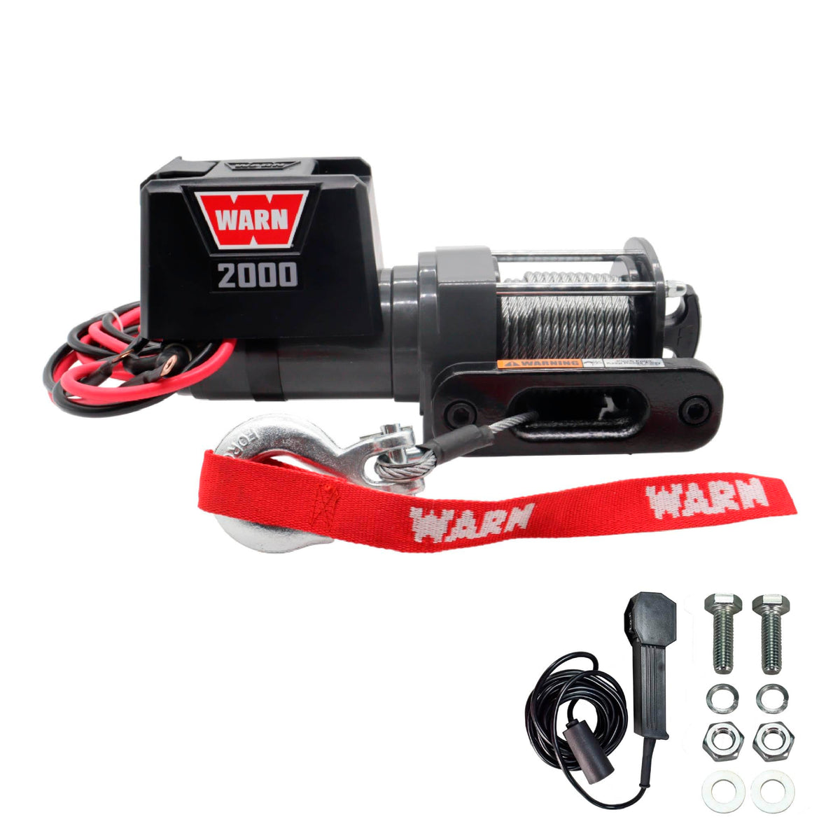 12V Electric Winch with 2000 lb Pulling Capacity C6685