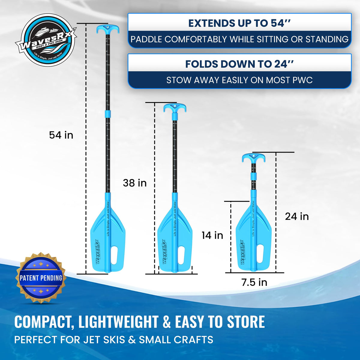 Telescoping Paddle with Docking Hook & Depth Gauge V482193