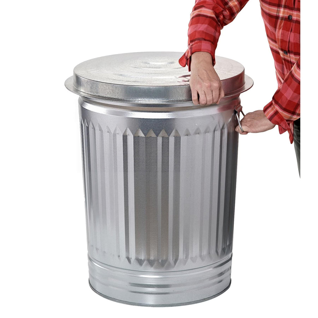 31 Gallon Galvanized Steel Storage Can with Lid T88162
