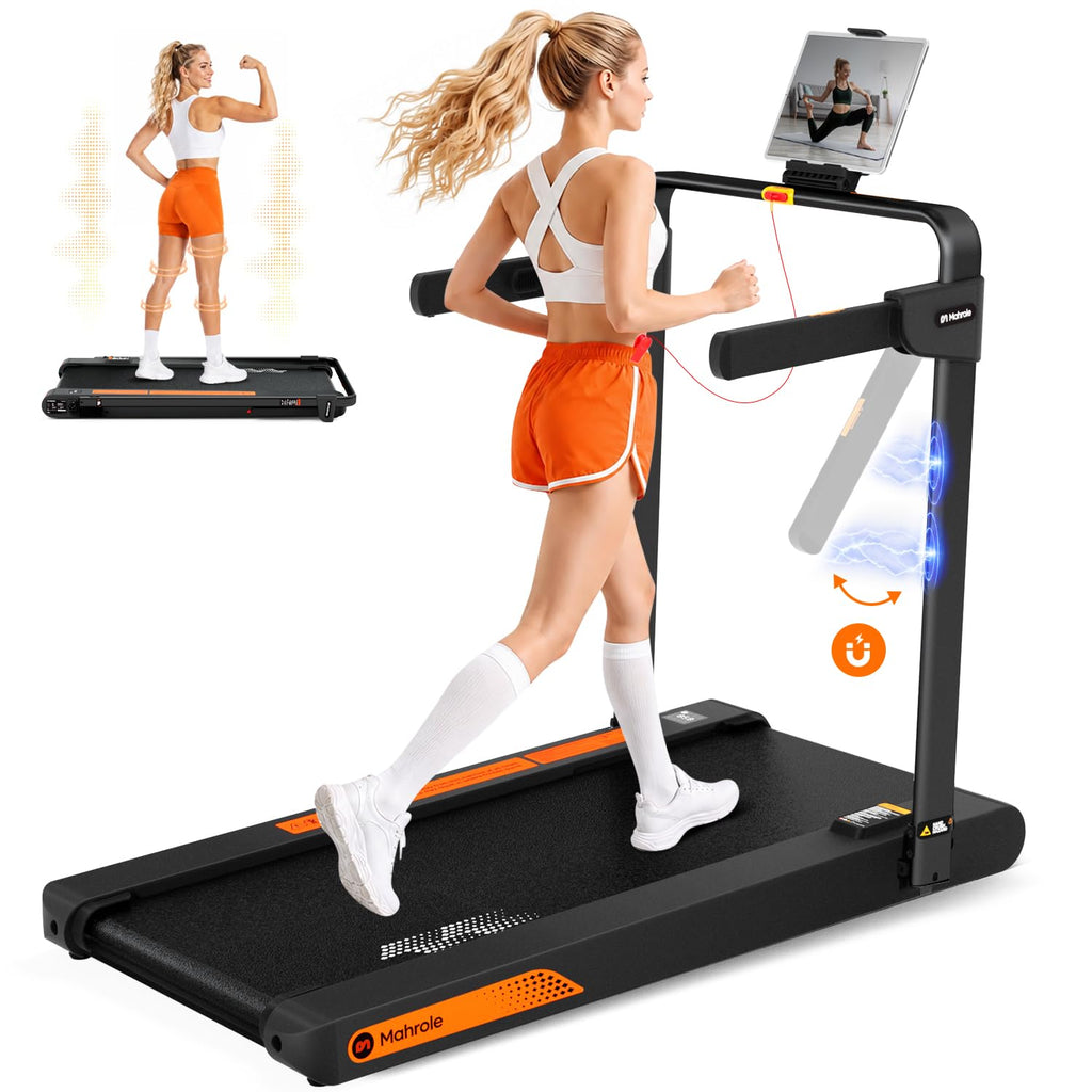 Foldable Treadmill with Vibration Plate H783