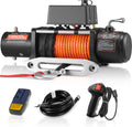 13,500 lb 12V DC Electric Truck Winch with Synthetic Rope Z118062