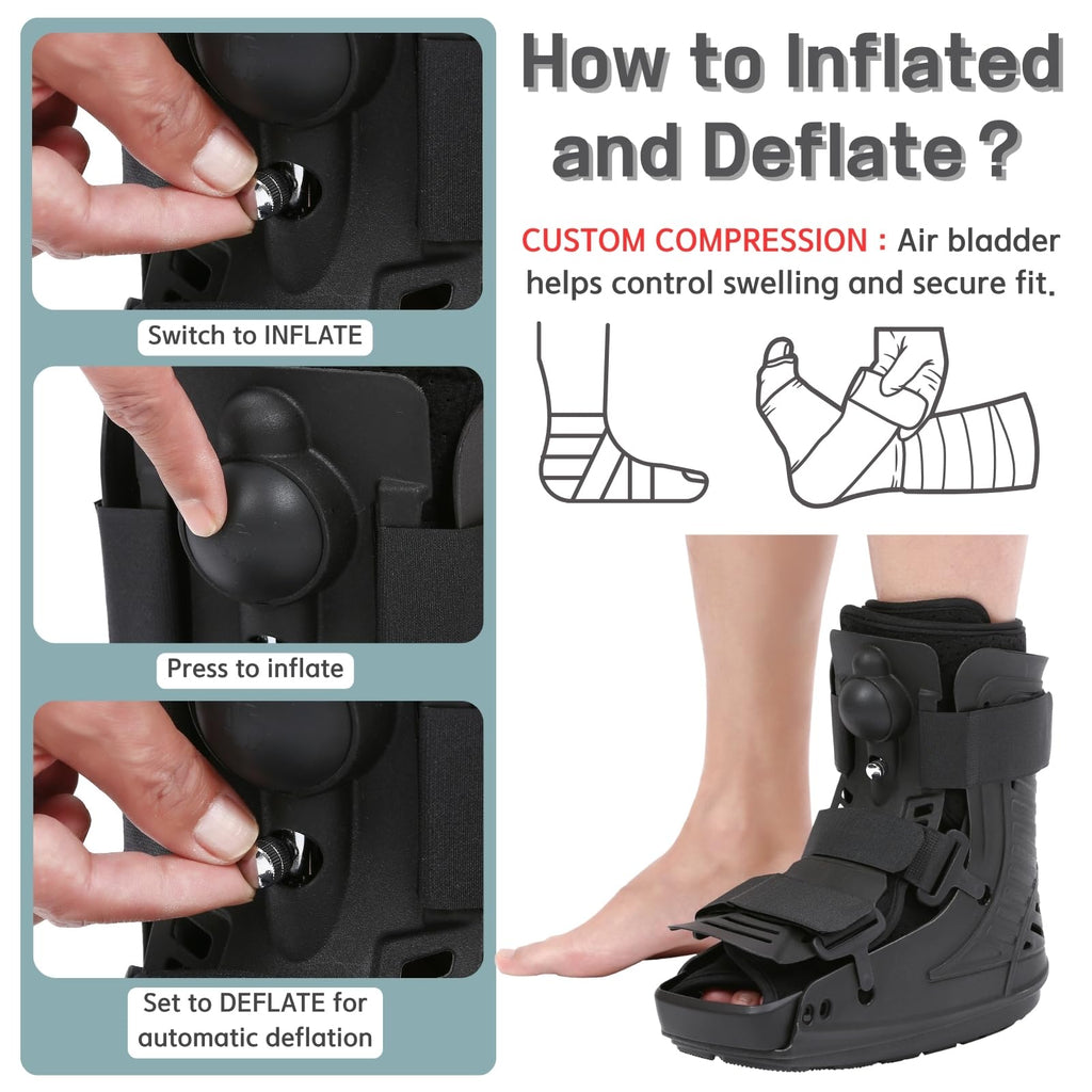 Short Inflatable Walking Boot V174
