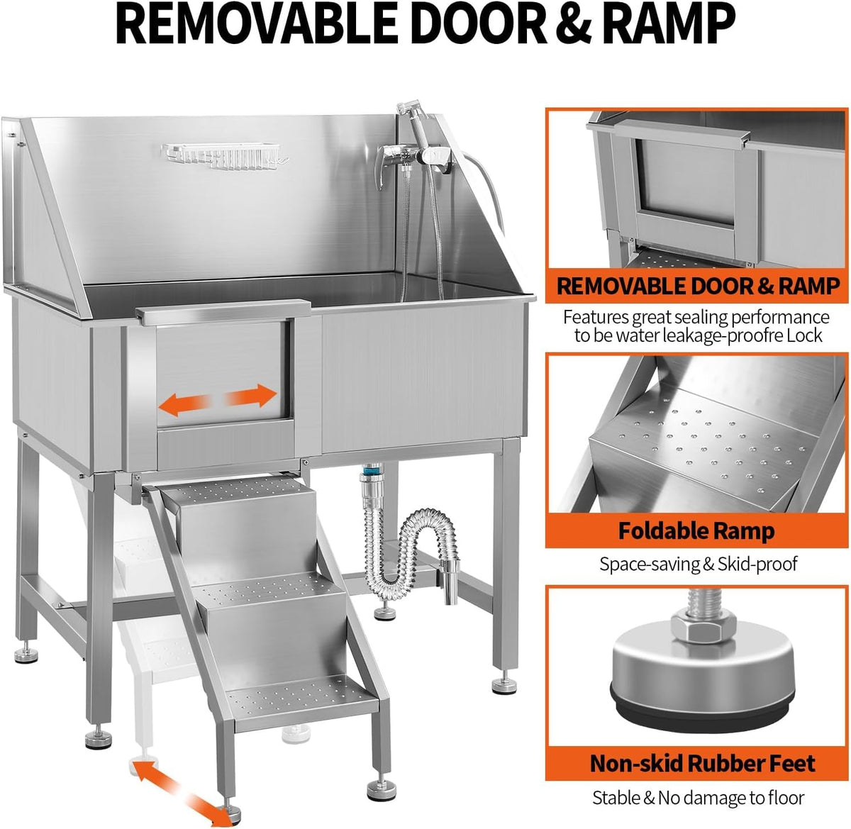 Stainless Steel Dog Grooming Station E656170