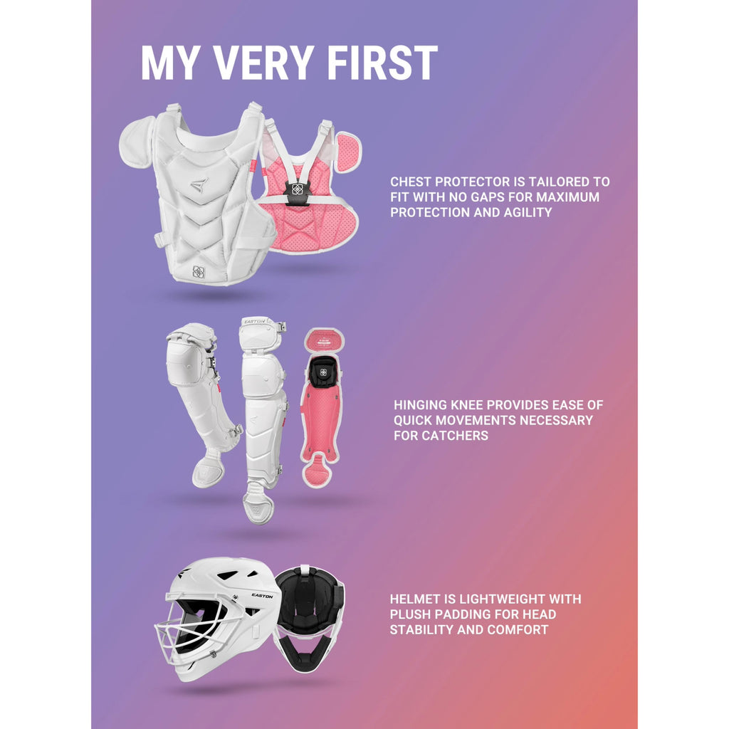Youth Softball Catcher's Set with Helmet, Leg Guards & Chest Protector R622825