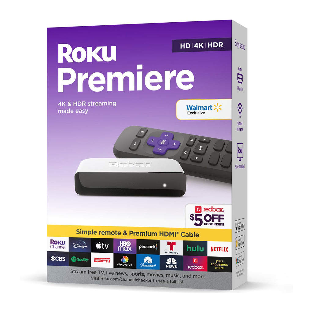 4K HDR Streaming Media Player with HDMI Cable and Remote Z44134