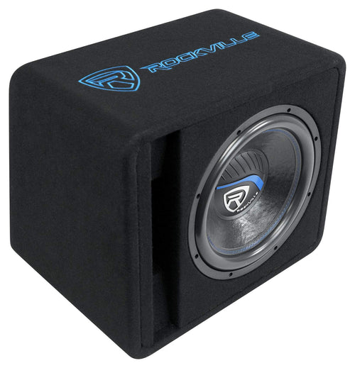12" Loaded Car Subwoofer Enclosure with Amp D62494