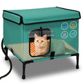 21" Heated Cat House with Heating Pet Pad H3813