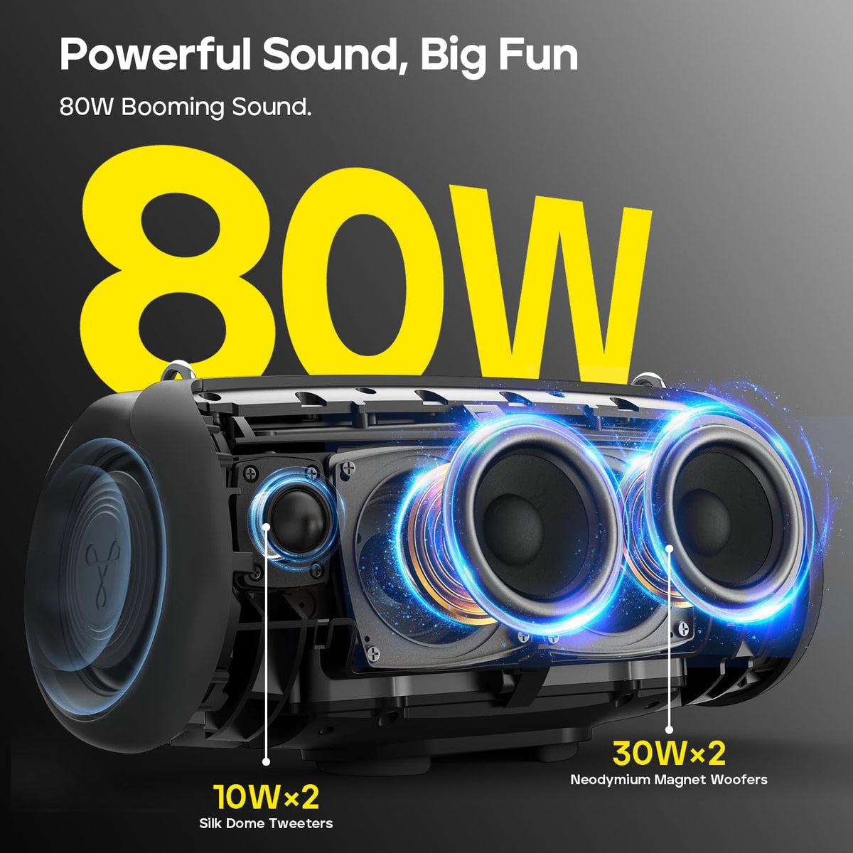 Black Bluetooth Speaker Y933