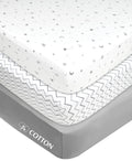 3 Pack Fitted Mini Crib Sheet 38x24" D488768