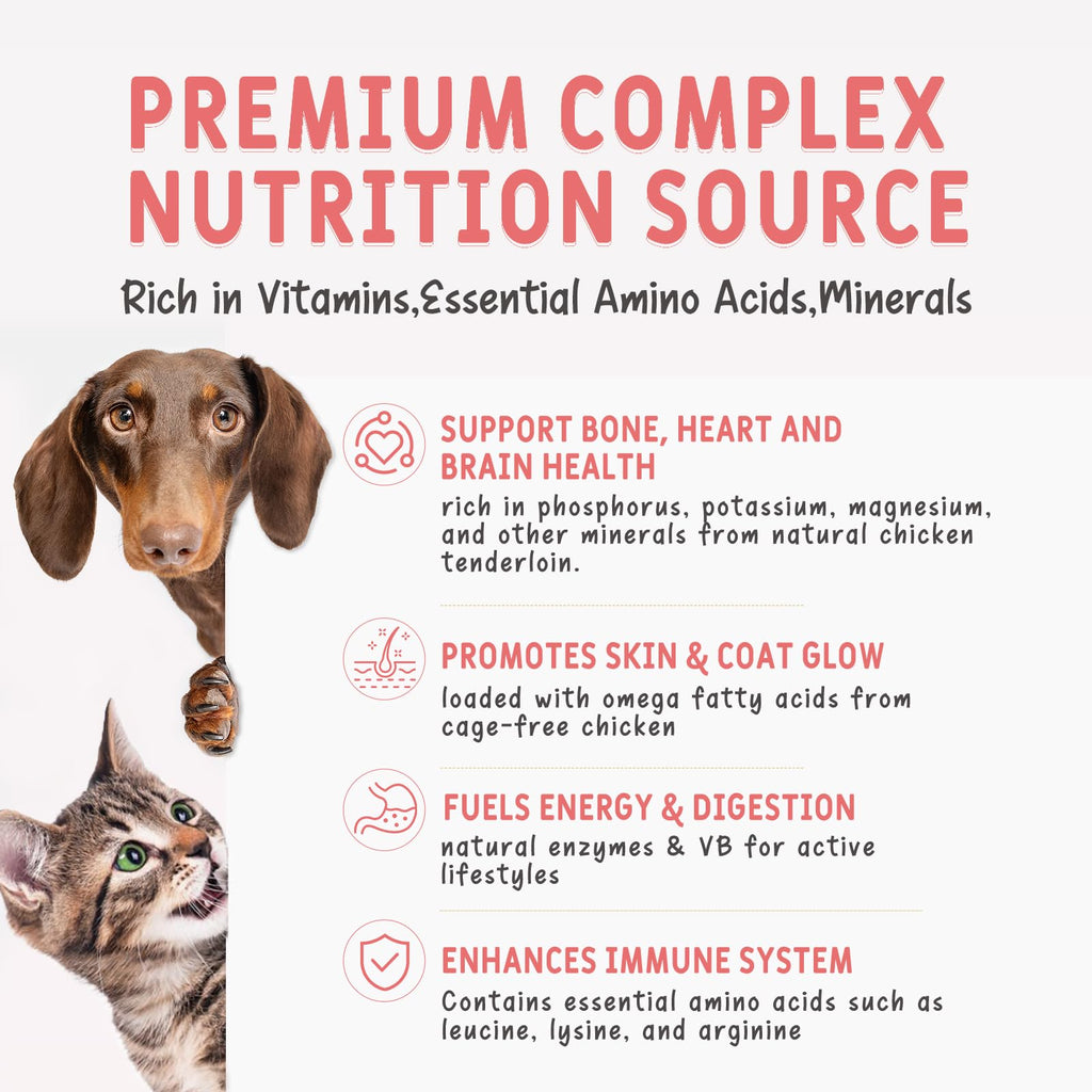 Freeze Dried Chicken Breast Cat & Dog Treats 2.82oz Single Ingredient Grain-Free T87862