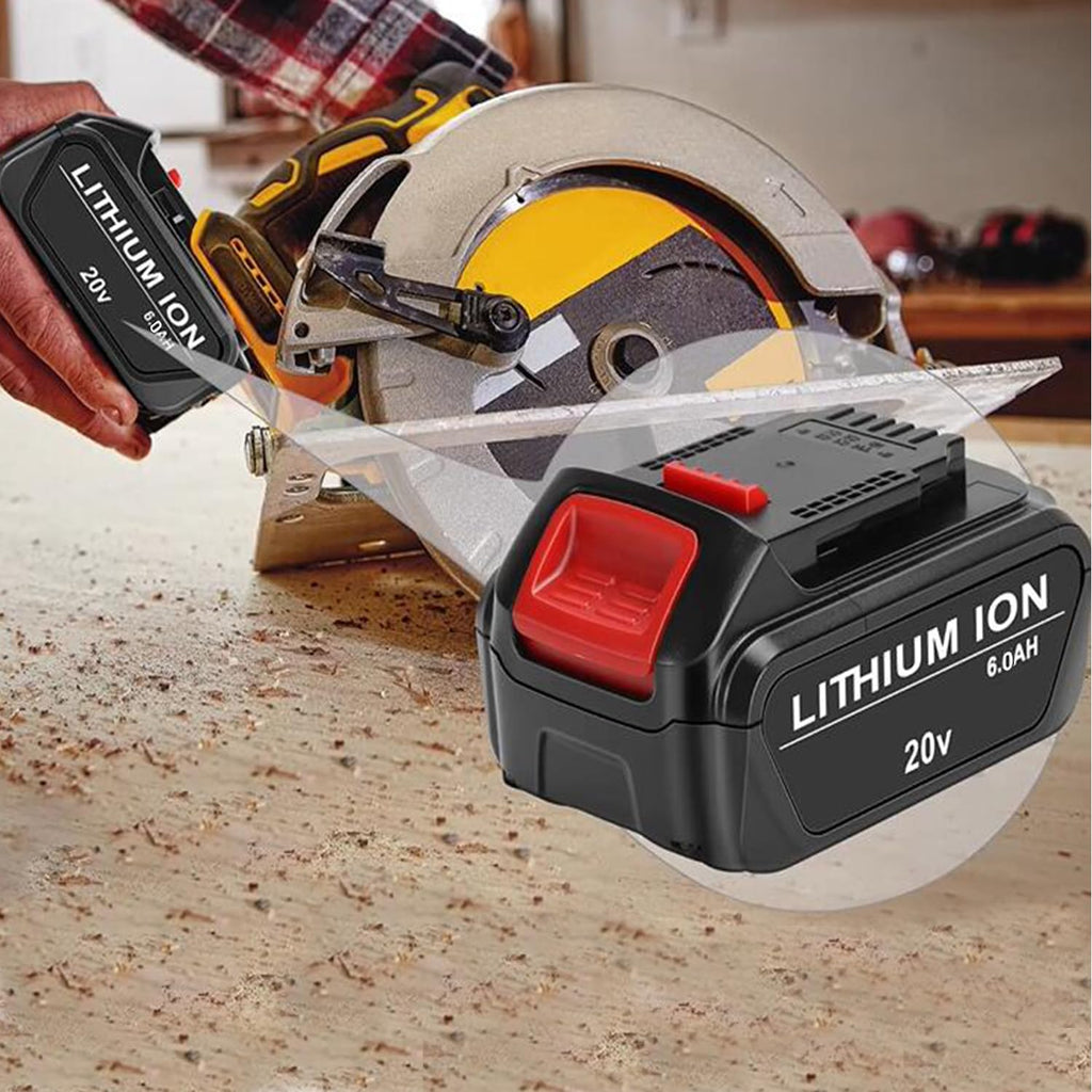 2 Pack 6.0Ah Replace Battery for 20V MAX Cordless Power Tools O8296