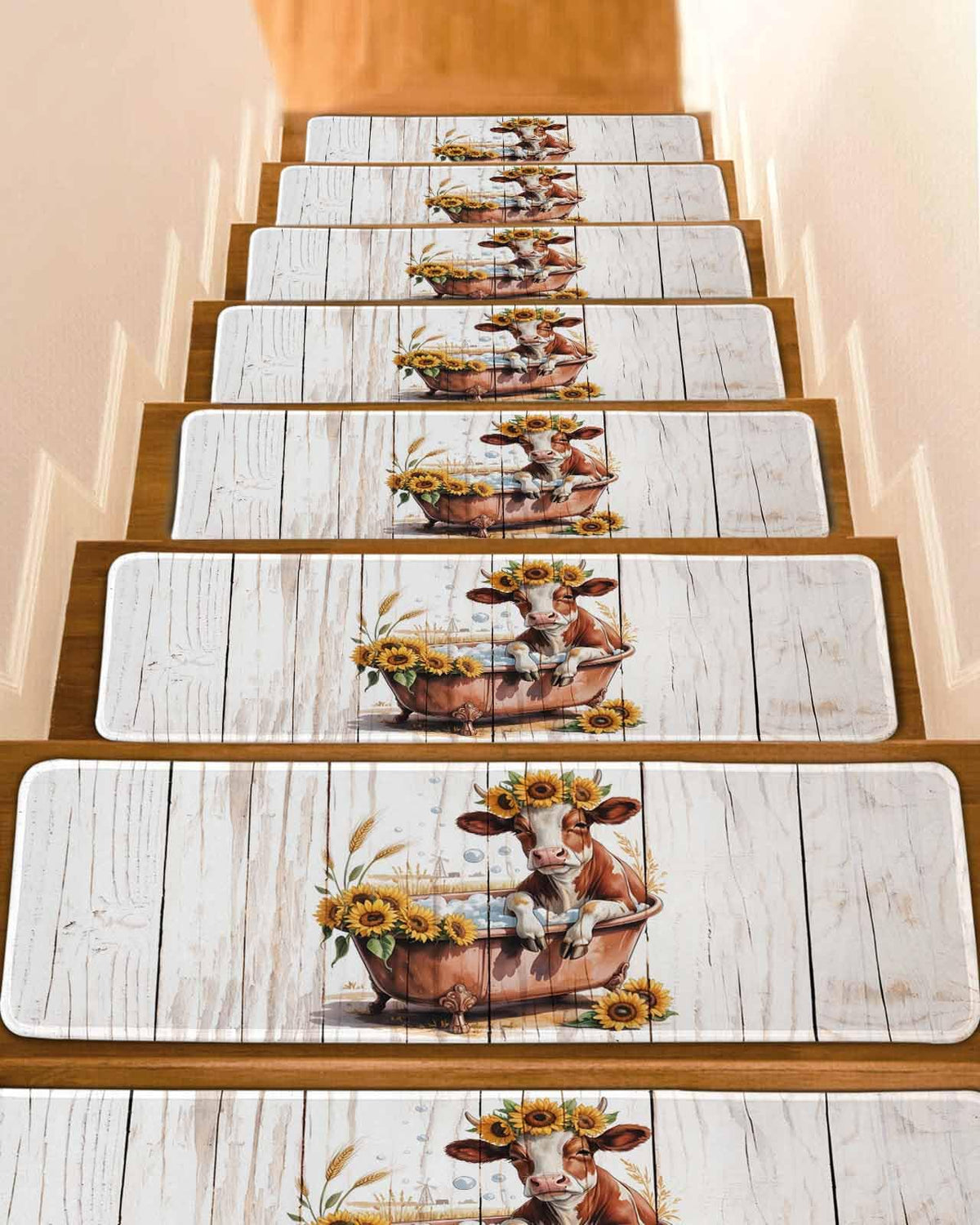 15 Pack Non Slip Carpet Stair Treads 8x30 inch Q859