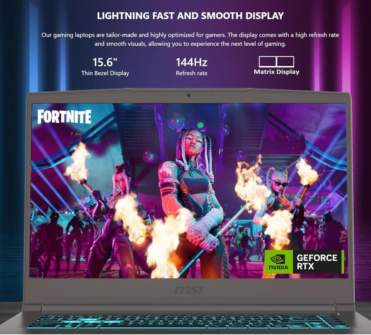 15.6" FHD Intel Core i5 Gaming Laptop RTX 3050 16GB RAM 1TB SSD Gray T483