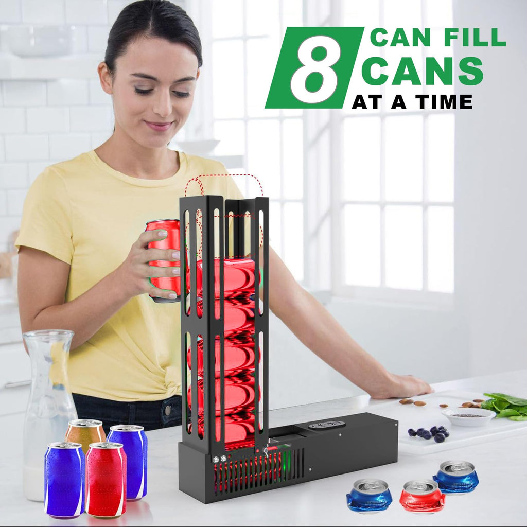 Electric Can Crusher, 8 Cans at a Time, Heavy Duty for 12oz & 16oz Cans A750995