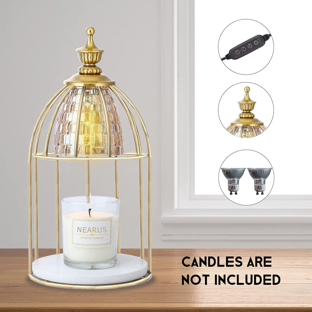 Candle Warmer Lamp with Marble Base and Timer C47179