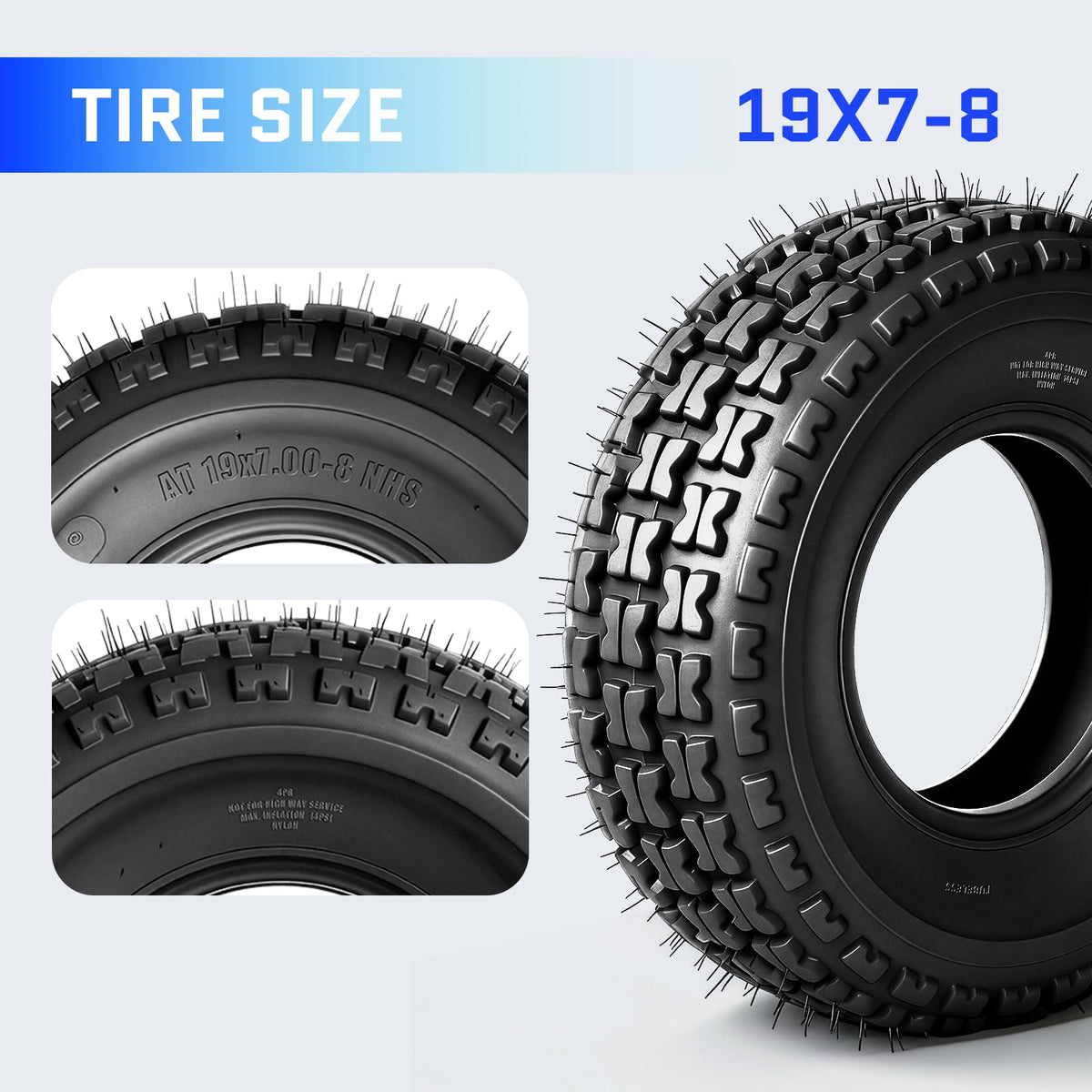 19x7-8 ATV UTV Tires Set of 2 O46110