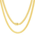 14k Yellow Gold Cuban Link Chain Necklace E52214