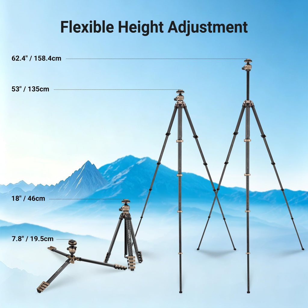 Carbon Fiber Travel Tripod D46008