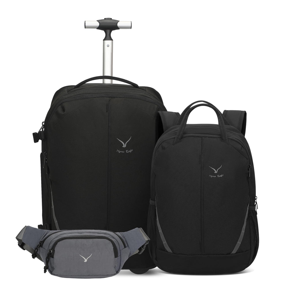 Rolling Backpack with Wheels 43L with Personal Item Bag Z180