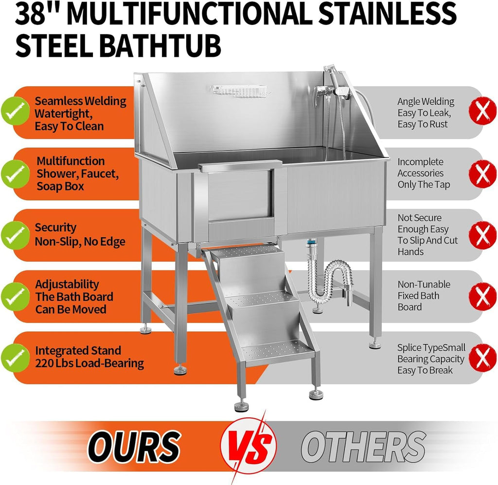 Stainless Steel Dog Grooming Station E656170