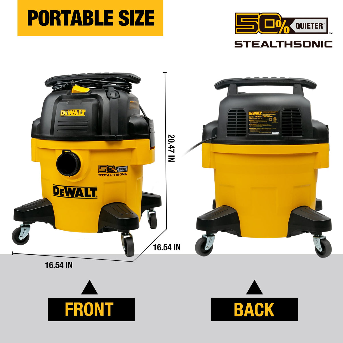 6 Gal 5 HP Quiet Wet and Dry Shop Vacuum U9530