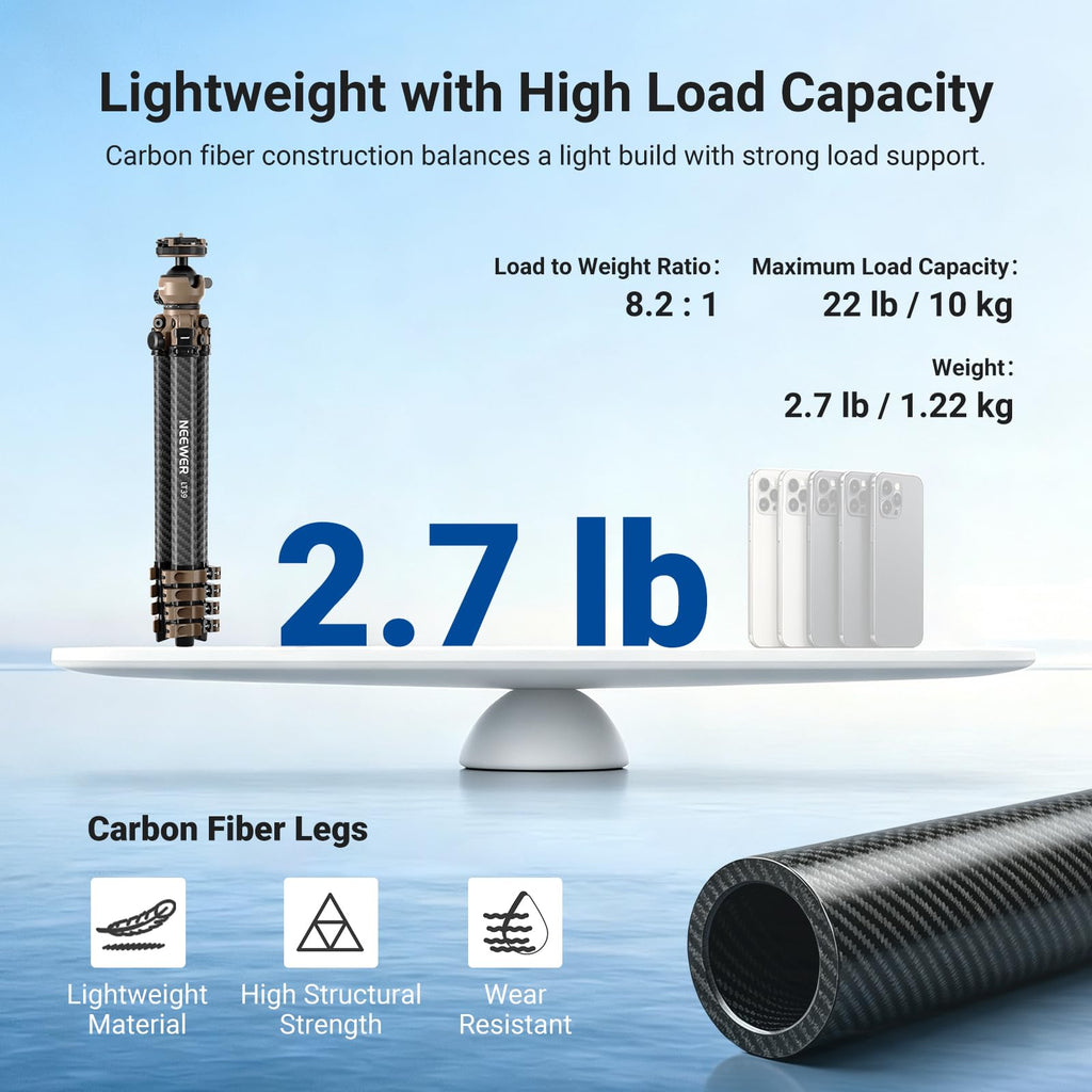 Carbon Fiber Travel Tripod D46008