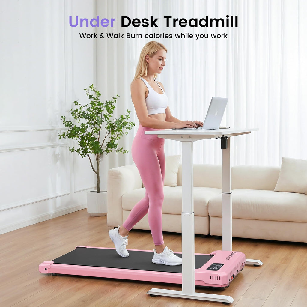 Under Desk Treadmill with Vibration Plate & Incline W3490