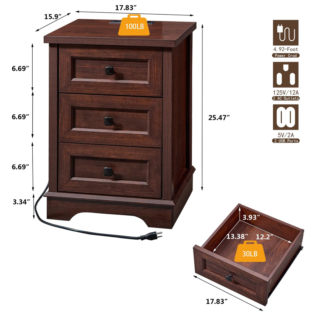 Dark Cherry Dresser O3523
