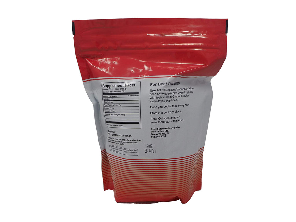 Hydrolyzed Collagen Powder Unflavored 1.1 lbs L809414