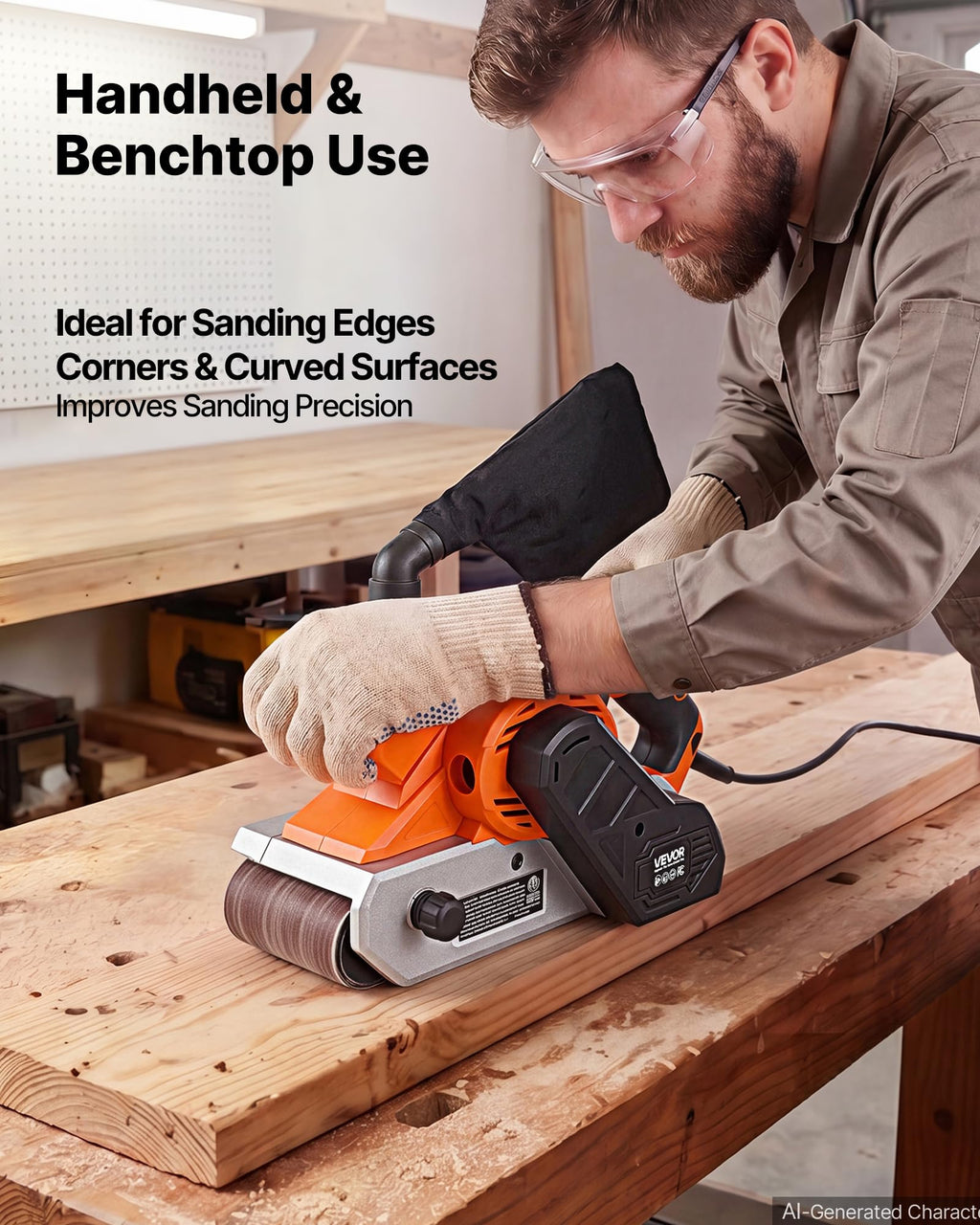 11.5A 4" x 24" Variable Speed Belt Sander O25851