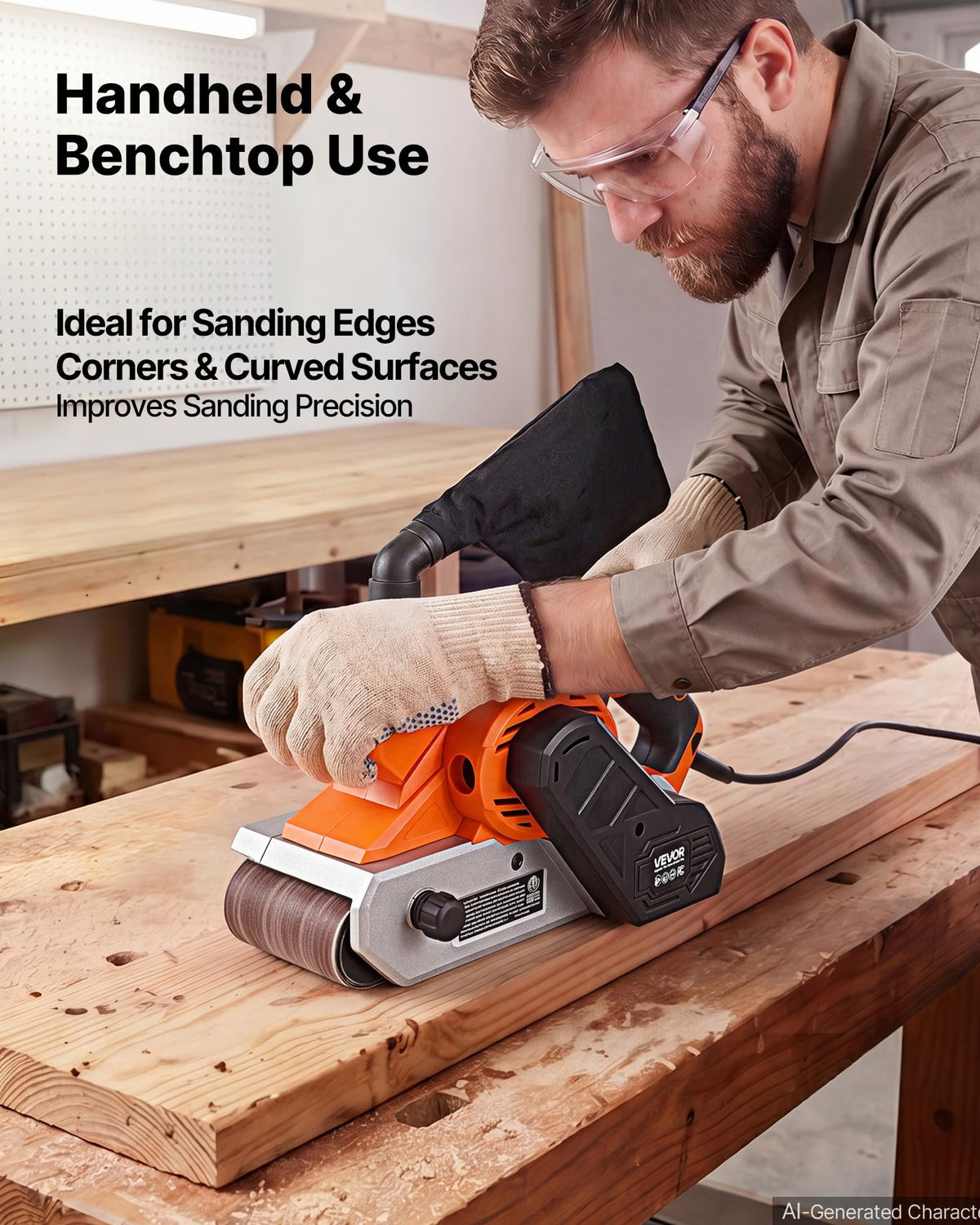 11.5A 4" x 24" Variable Speed Belt Sander O25851