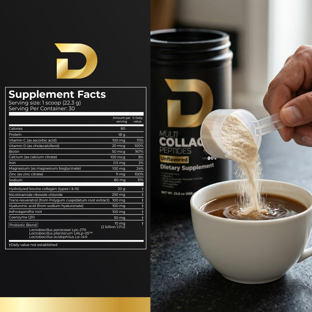 Multi Collagen Peptides Powder Unflavored 30 Servings A839761