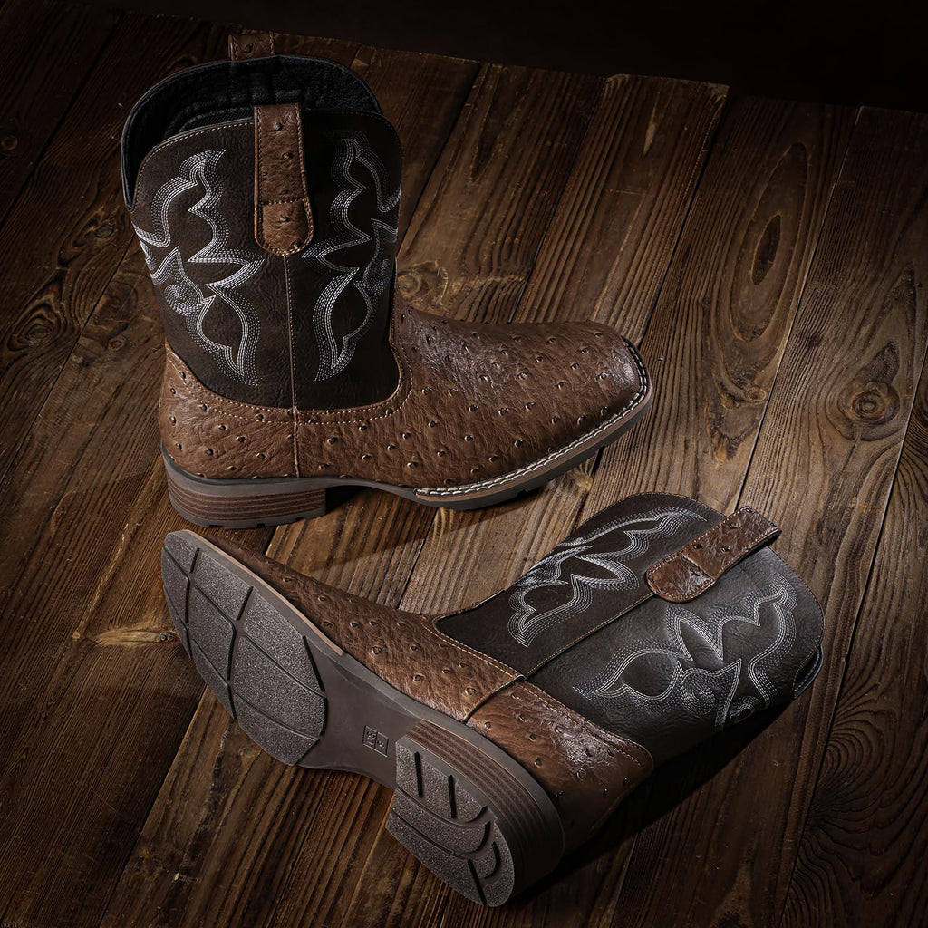Cowboy Boots for Men with Square Toe U688058