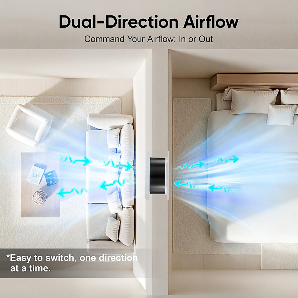 8" Room to Room Air Transfer Fan with Remote K52819