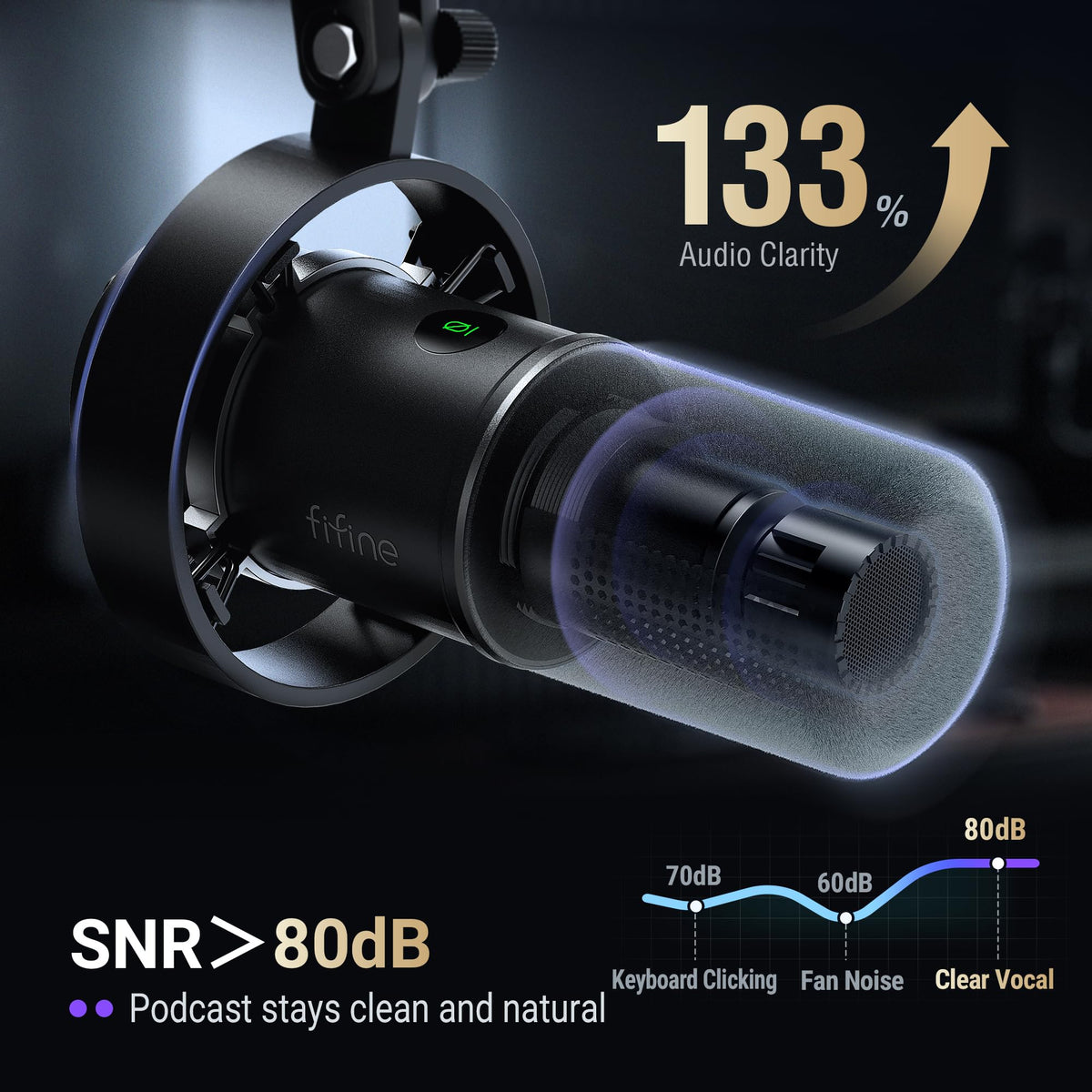 Dynamic XLR USB Microphone F99753