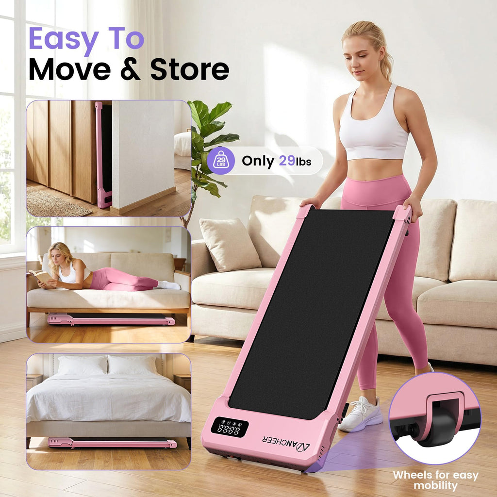 Under Desk Treadmill with Vibration Plate & Incline W3490