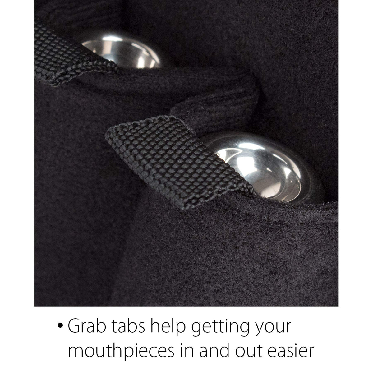 Nylon Trumpet Mouthpiece Pouch with Zipper Closure J764