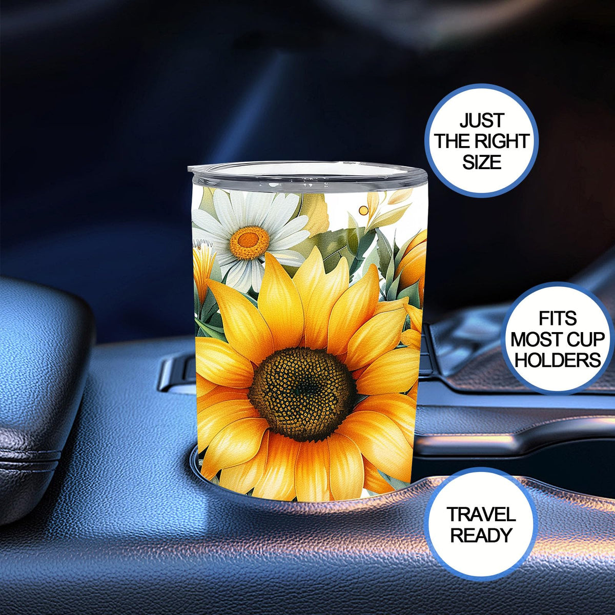 20 oz Sunflower Tumbler Cup V561