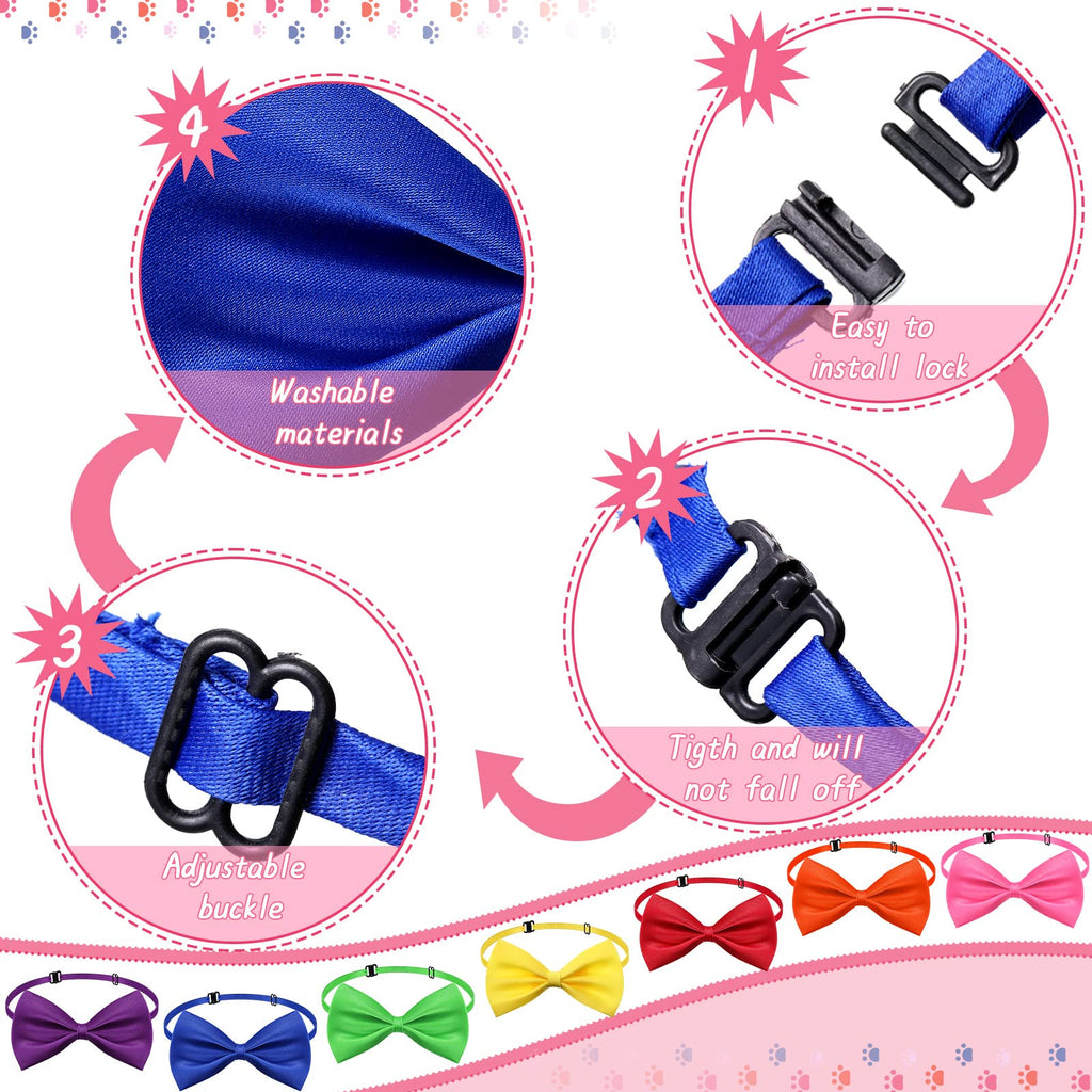 200 Pcs Adjustable Dog Bow Ties H570