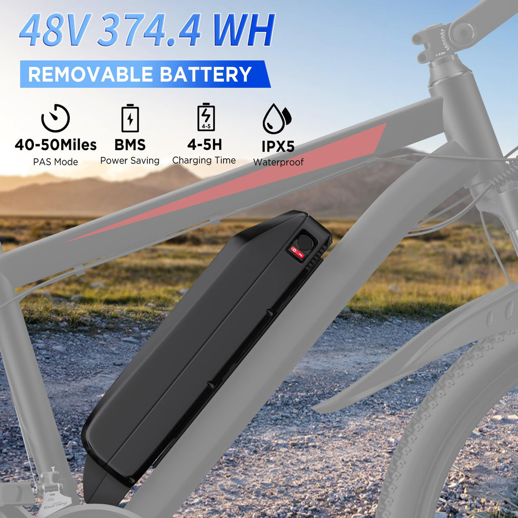 26" Electric Mountain Bike with 1000W Peak Motor X311